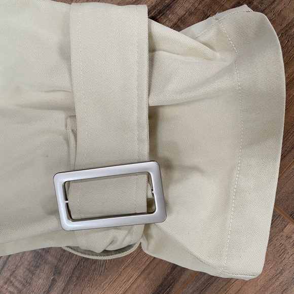 Cream Cargo Pants With Straps - Picture 7 of 8